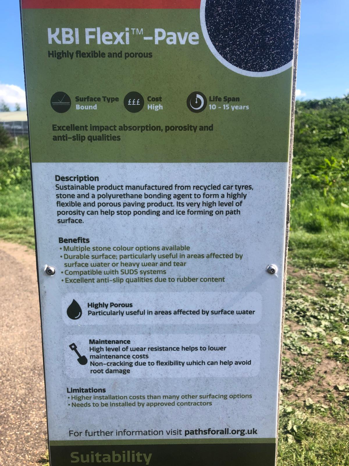 KBI Flexi-Pave path surfacing information