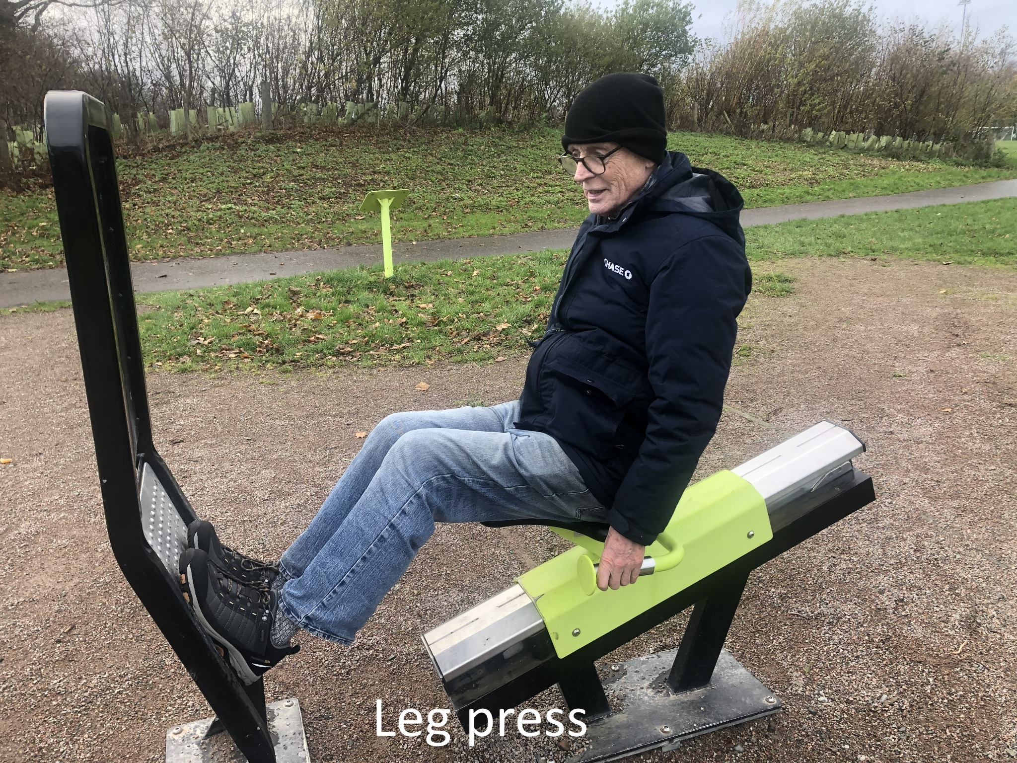 Outdoor leg press equipment